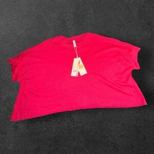 Dokotoo Women’s Oversized Boxy T-Shirt Hot Pink Casual Top Small NWT